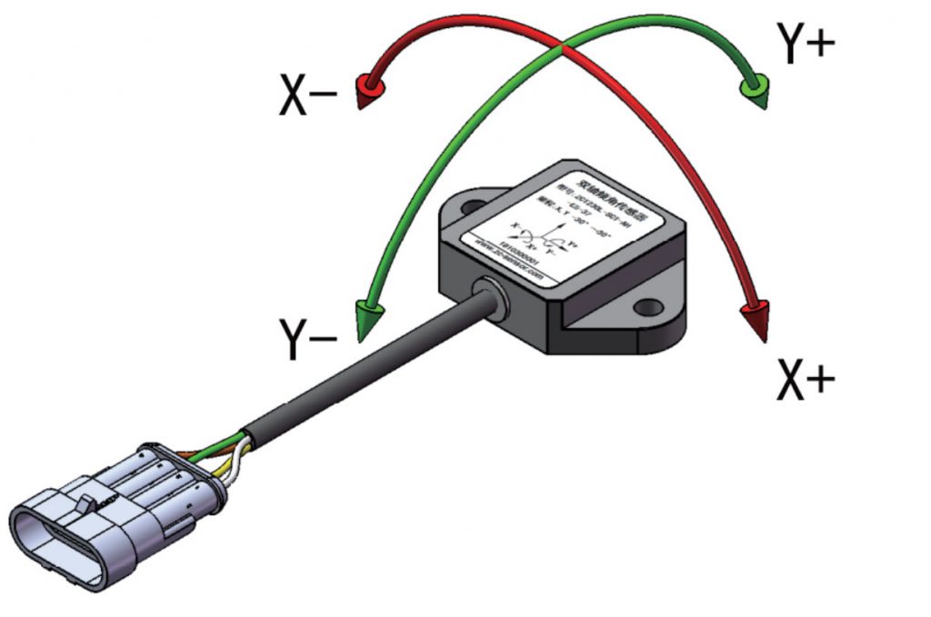 Dual axis CAN output high precison tilt sensor for machinery